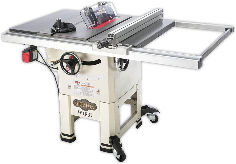 Shop Fox W1837 Hybrid Table Saw pros and cons