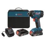 Bosch 25618-02 18-Volt Lithium-Ion 1/4-Hex Impact Driver Kit with 2 Batteries, Charger and Bag
