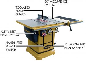 Powermatic PM1000 10" Table Saw with 30" Accu-Fence System (1791000K)