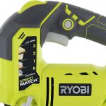 Ryobi One+ P523 18V Lithium Ion Cordless Orbital T Shank 3,000 SPM Jigsaw (Battery Not Included, Power Tool and T Shank Wood Cutting Blade Only)
