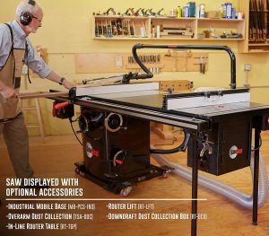 SawStop 10-Inch Professional Cabinet Saw, 3-HP, 52-Inch Professional TGlide Fence System (PCS31230-TGP252)
