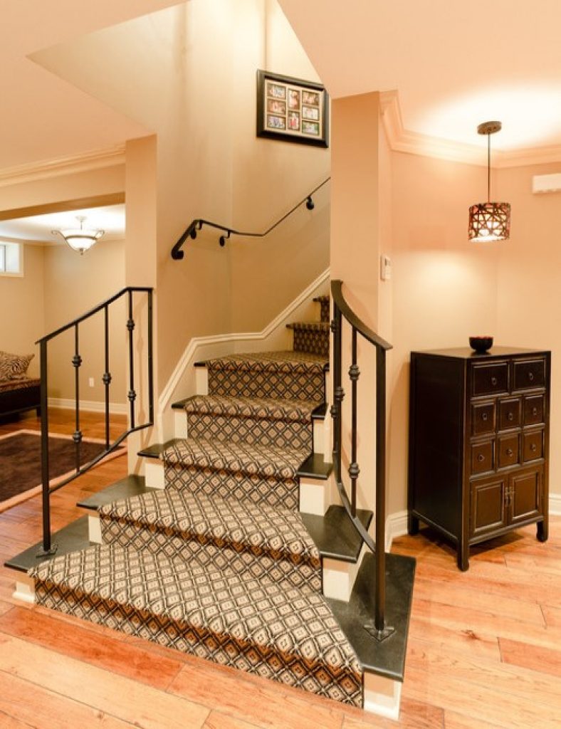 Elegant Basement Staircase
