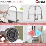 Gimili Commercial Pull-Down Kitchen Faucet-1