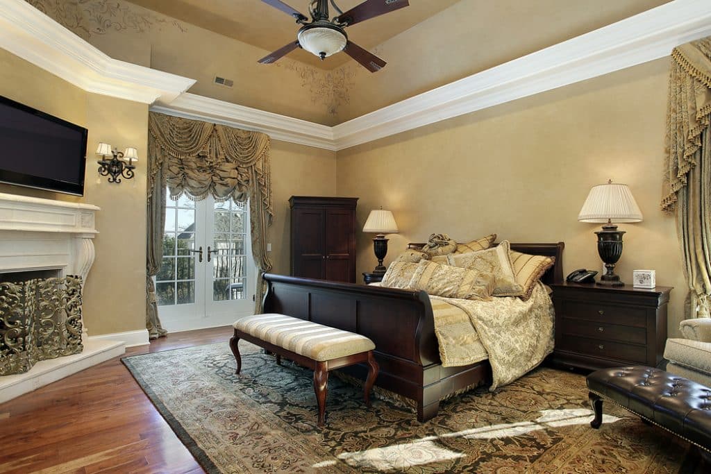 Master bath in elegant home - 101 Inspiring Master Bedroom Remodel Ideas & Pictures - HandyMan.Guide - Master Bedroom