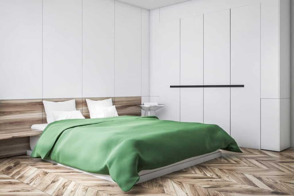 White master bedroom corner wardrobe 1 - 101 Inspiring Master Bedroom Remodel Ideas & Pictures - HandyMan.Guide - Master Bedroom