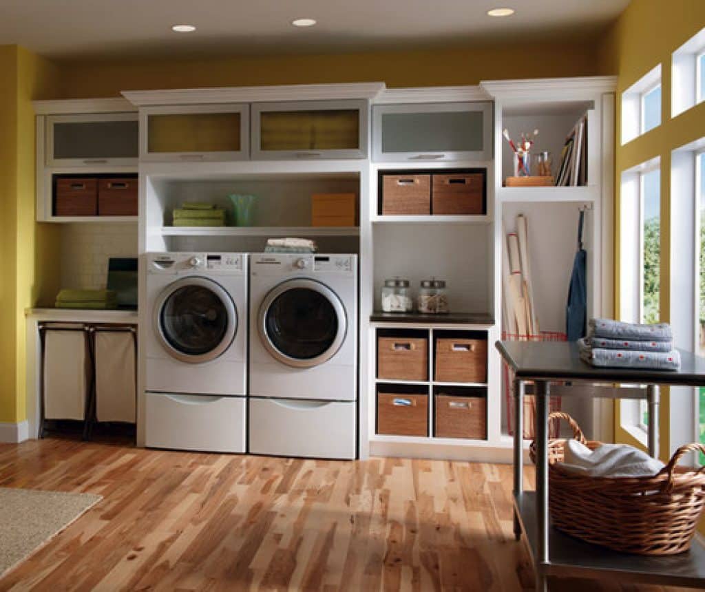diamond cabinets white laundry room cabinets - laundry room ideas - HandyMan.Guide -