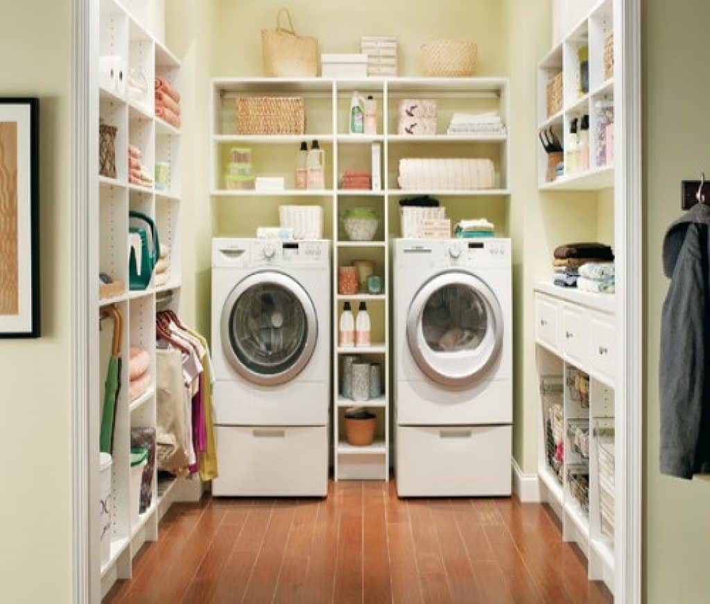 laundry room organizers rockport doors and closets inc - laundry room ideas - HandyMan.Guide -