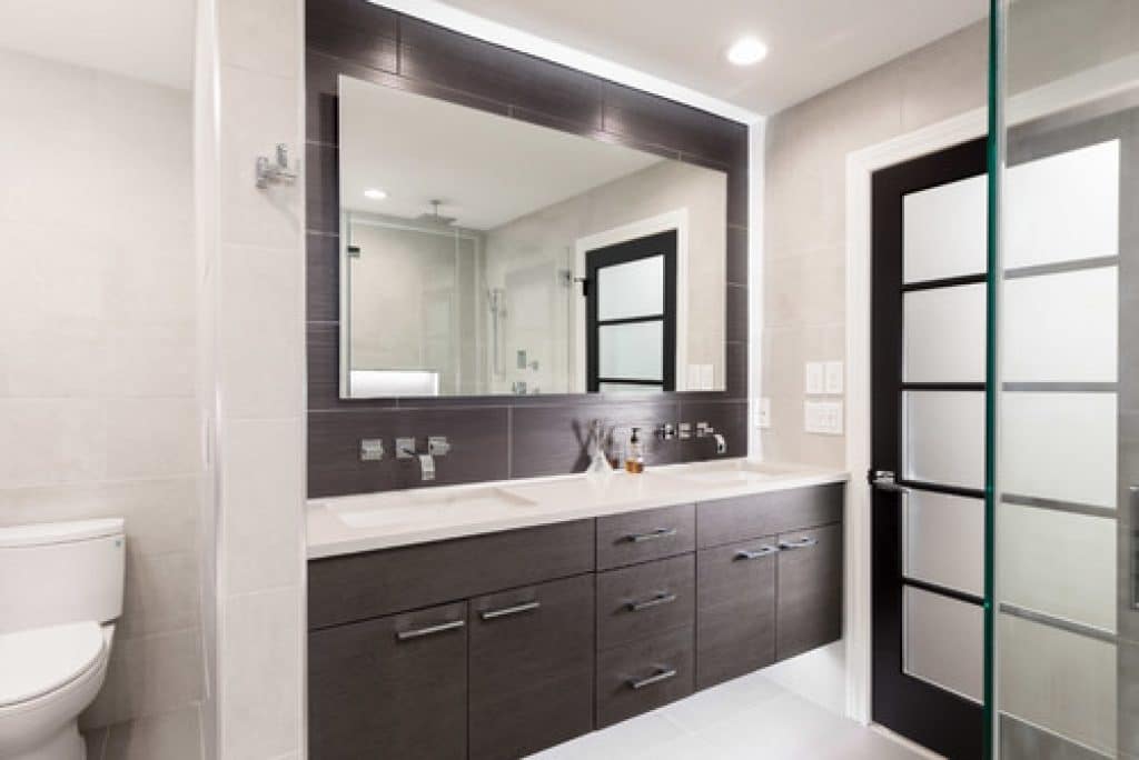 lighting play in a master bath stalburg design img 1da109300b578c75 8 2860 1 f97ef71 - 140 Beautiful Bathroom remodel Ideas & Pictures - HandyMan.Guide - Bathroom Ideas