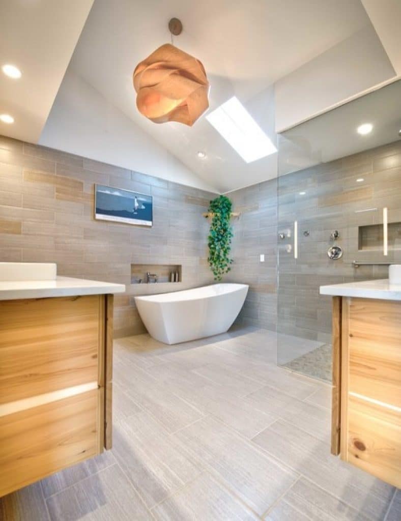 modern spa master bathroom ealy construction - 140 Beautiful Bathroom remodel Ideas & Pictures - HandyMan.Guide - Bathroom Ideas