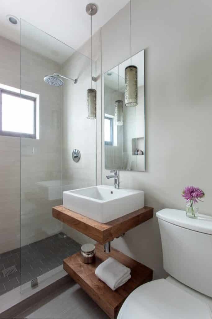 organic glam in miami shores b design - Small Bathroom Remodel Ideas - HandyMan.Guide -