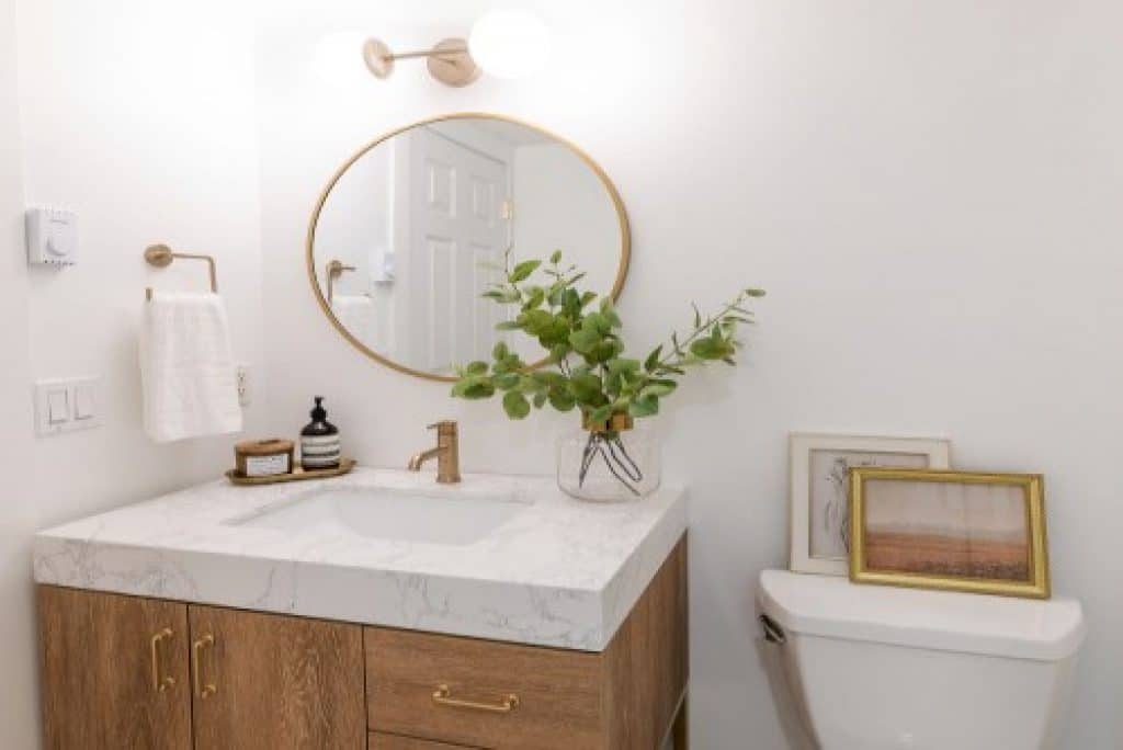 transitional bathroom - Small Bathroom Remodel Ideas - HandyMan.Guide -
