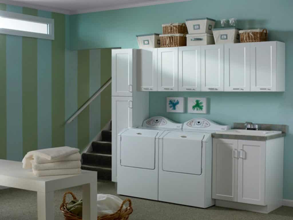 white cabinets rockford door style cliqstudios cliqstudios - laundry room ideas - HandyMan.Guide -