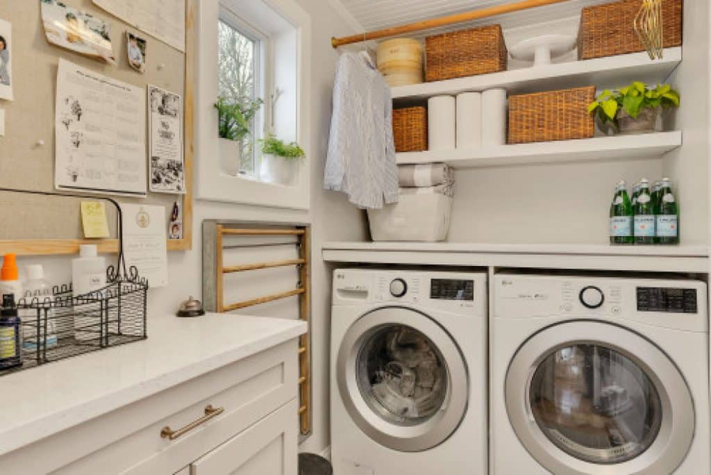 Antique Cape Cod Farmhouse - 152 Great Laundry Room Ideas to Maximize Your Laundry Space - HandyMan.Guide - Laundry Room Ideas