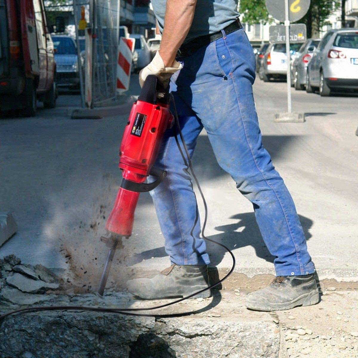 XtremepowerUS 2200 Watt Electric Demolition Jackhammer 1 - What Is a Jackhammer and How Does It Work? - HandyMan.Guide -