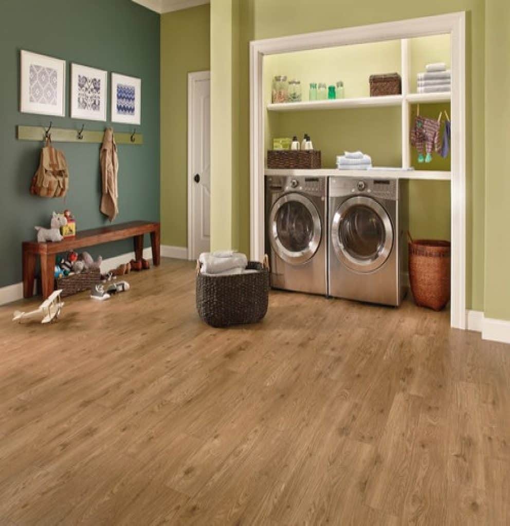 armstrong rustic hardwood designer floors by nickel tile - 152 Great Laundry Room Ideas to Maximize Your Laundry Space - HandyMan.Guide - Laundry Room Ideas