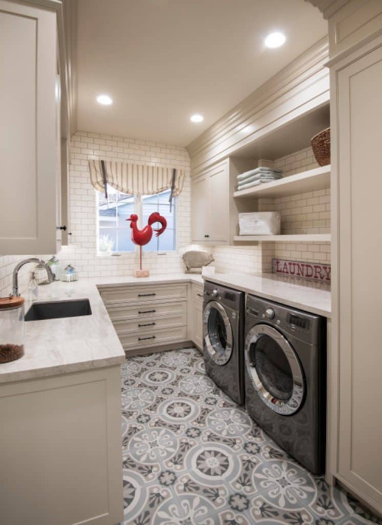 classic elegance j white designs - 152 Great Laundry Room Ideas to Maximize Your Laundry Space - HandyMan.Guide - Laundry Room Ideas