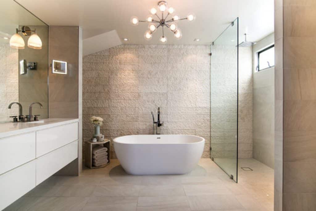 adm bathroom ellipse freestanding bathtub glossy white 63 sw 110 63 x 32 adm bathroom design - 152 Small Bathroom Remodel Ideas & Pictures for 2023 - HandyMan.Guide - Small Bathroom