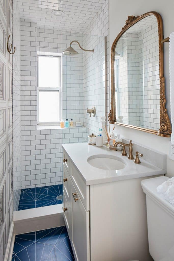bleecker street flat urban chalet inc - 152 Small Bathroom Remodel Ideas & Pictures for 2022 - HandyMan.Guide - Small Bathroom