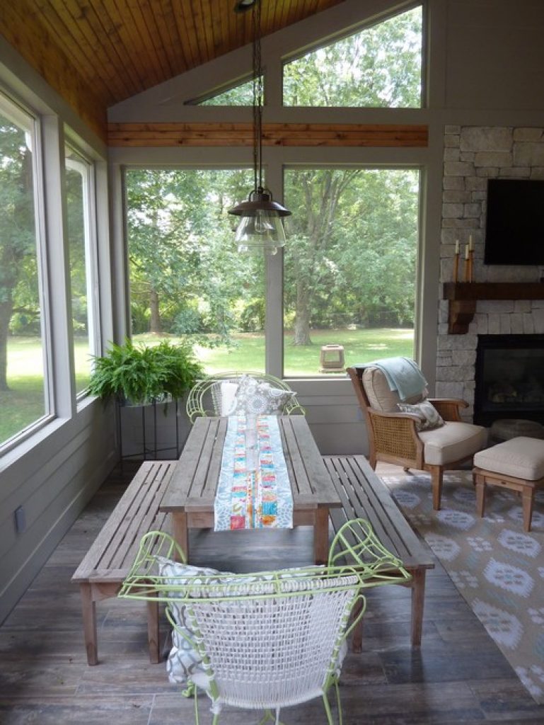 brenthaven screened porch forsythe home styling - 152 Great Screened-In Porch Ideas & Pictures - HandyMan.Guide - Screened-In Porch