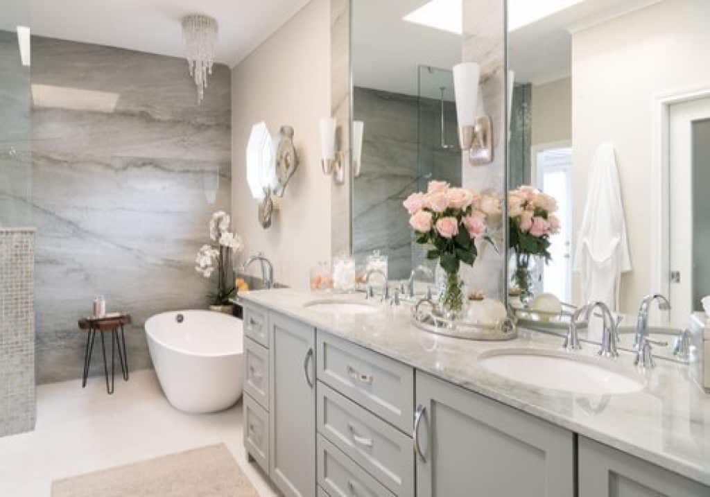 ethereal master bathroom remodel dona rosene interiors - 152 Master Bathroom Ideas & Pictures to Transform Your Space - HandyMan.Guide - Master Bathroom Ideas