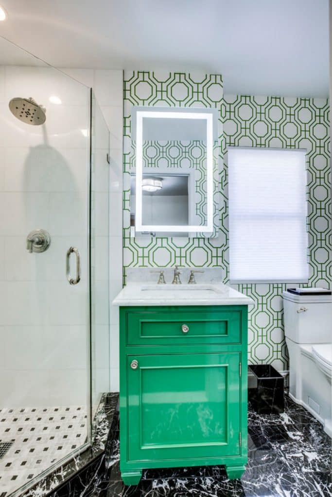 green with envy old town alexandria bathroom bath plus kitchen design remodel - 152 Small Bathroom Remodel Ideas & Pictures for 2023 - HandyMan.Guide - Small Bathroom