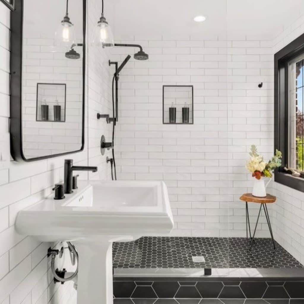 greenwood bathroom tristan gary designs - 152 Small Bathroom Remodel Ideas & Pictures for 2023 - HandyMan.Guide - Small Bathroom