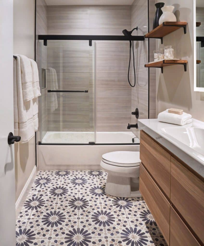 kingsbury bathroom phillip harrison - 152 Small Bathroom Remodel Ideas & Pictures for 2023 - HandyMan.Guide - Small Bathroom