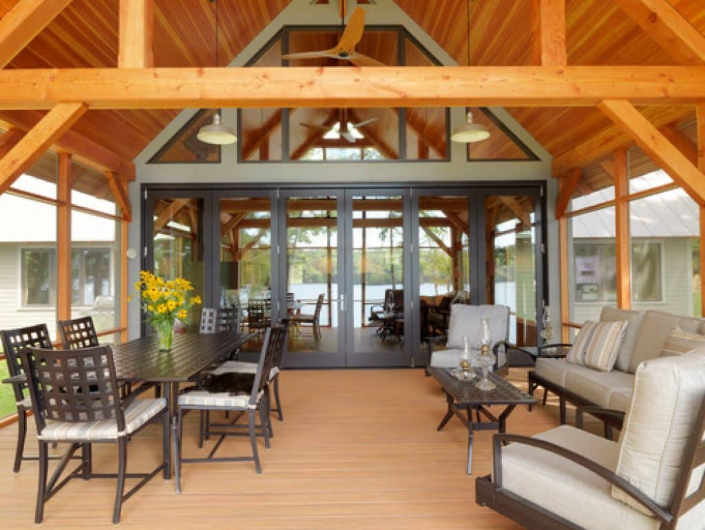 lakeshore timber frame salamander construction inc - 152 Great Screened-In Porch Ideas & Pictures - HandyMan.Guide - Screened-In Porch
