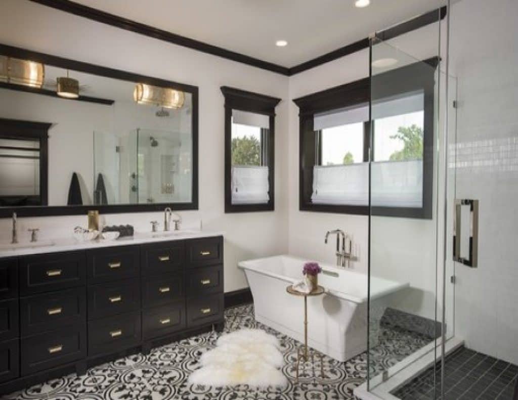 living spaces bentley adams tile - 152 Master Bathroom Ideas & Pictures to Transform Your Space - HandyMan.Guide - Master Bathroom Ideas