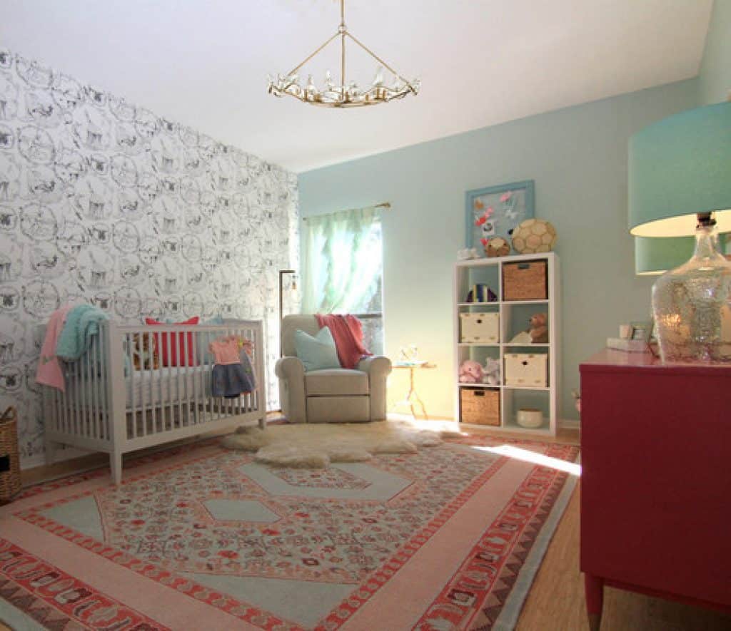 mint and pink nursery etch design group - 152 Baby Girl Nursery Ideas: Create Your Dream Baby Room with These - HandyMan.Guide - Baby Girl Nursery Ideas