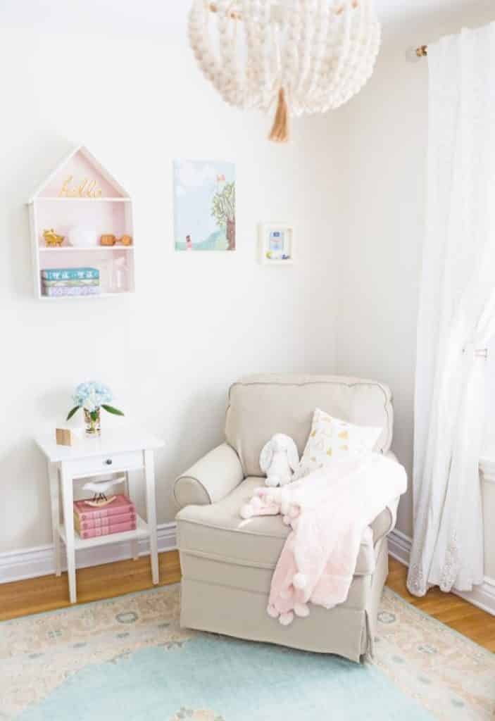 neutral pastel nursery little crown interiors - 152 Baby Girl Nursery Ideas: Create Your Dream Baby Room with These - HandyMan.Guide - Baby Girl Nursery Ideas