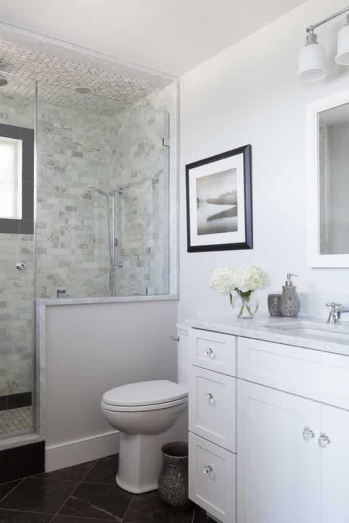 plymouth house kate mogul interior design - 152 Small Bathroom Remodel Ideas & Pictures for 2022 - HandyMan.Guide - Small Bathroom
