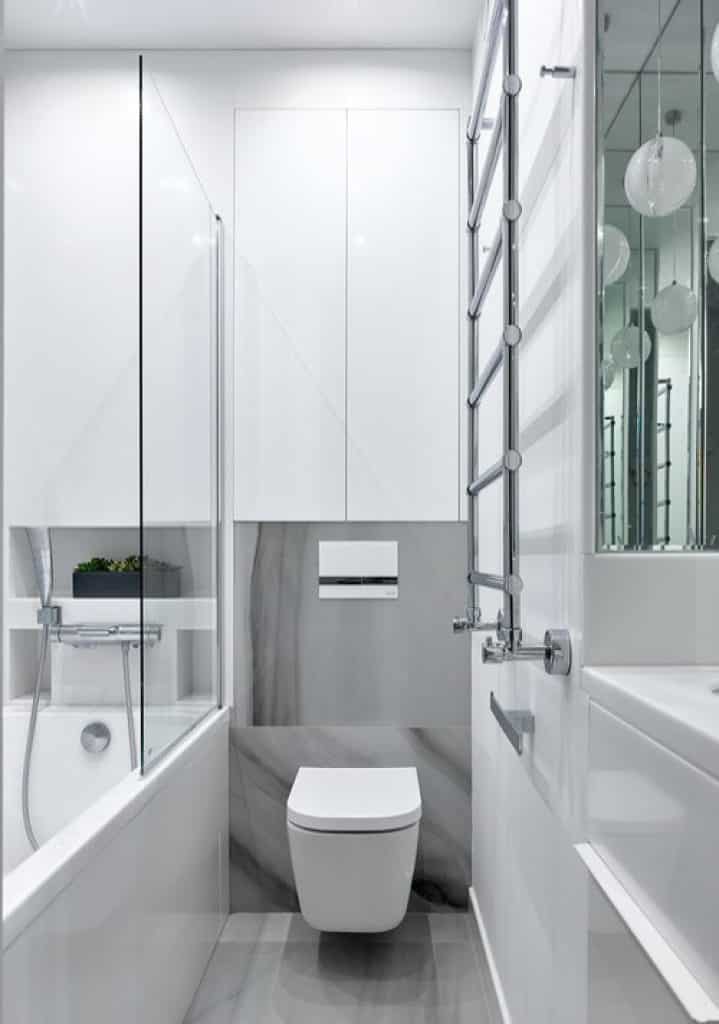 roskoshy po novomu chernenko olyga white i black design studio - 152 Small Bathroom Remodel Ideas & Pictures for 2023 - HandyMan.Guide - Small Bathroom