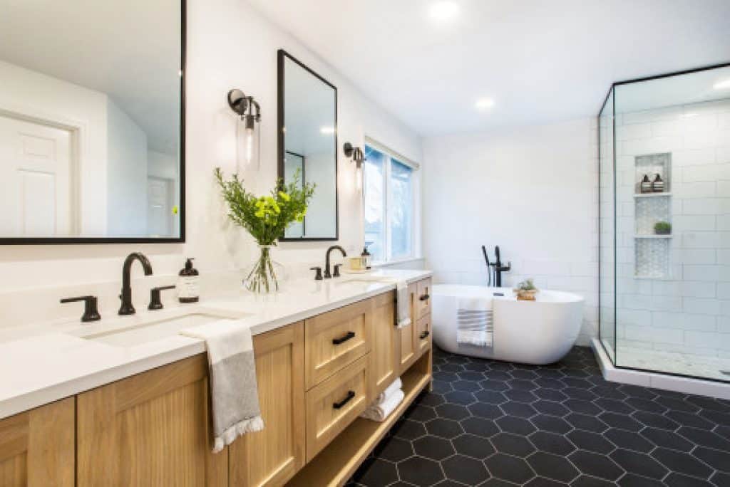 sammamish modern farmhouse master bath heiser designs - 152 Master Bathroom Ideas & Pictures to Transform Your Space - HandyMan.Guide - Master Bathroom Ideas