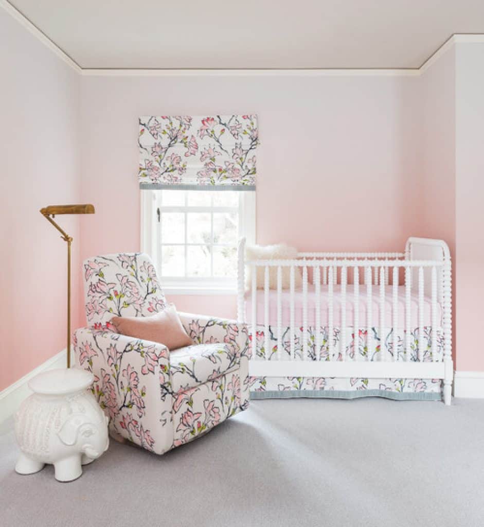 top of queen anne brian paquette interiors - 152 Baby Girl Nursery Ideas: Create Your Dream Baby Room with These - HandyMan.Guide - Baby Girl Nursery Ideas