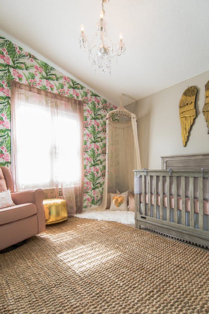 tropical nursery interiors by mccall - 152 Baby Girl Nursery Ideas: Create Your Dream Baby Room with These - HandyMan.Guide - Baby Girl Nursery Ideas