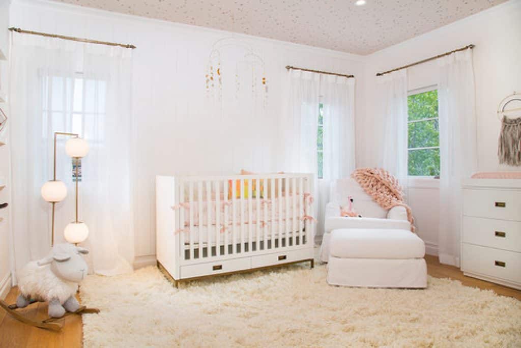 west hollywood nursery bathroom wake loom design - 152 Baby Girl Nursery Ideas: Create Your Dream Baby Room with These - HandyMan.Guide - Baby Girl Nursery Ideas
