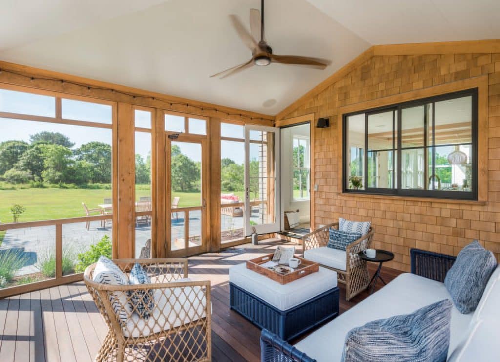 west tisbury modern farmhouse blue jay design llc - 152 Great Screened-In Porch Ideas & Pictures - HandyMan.Guide - Screened-In Porch