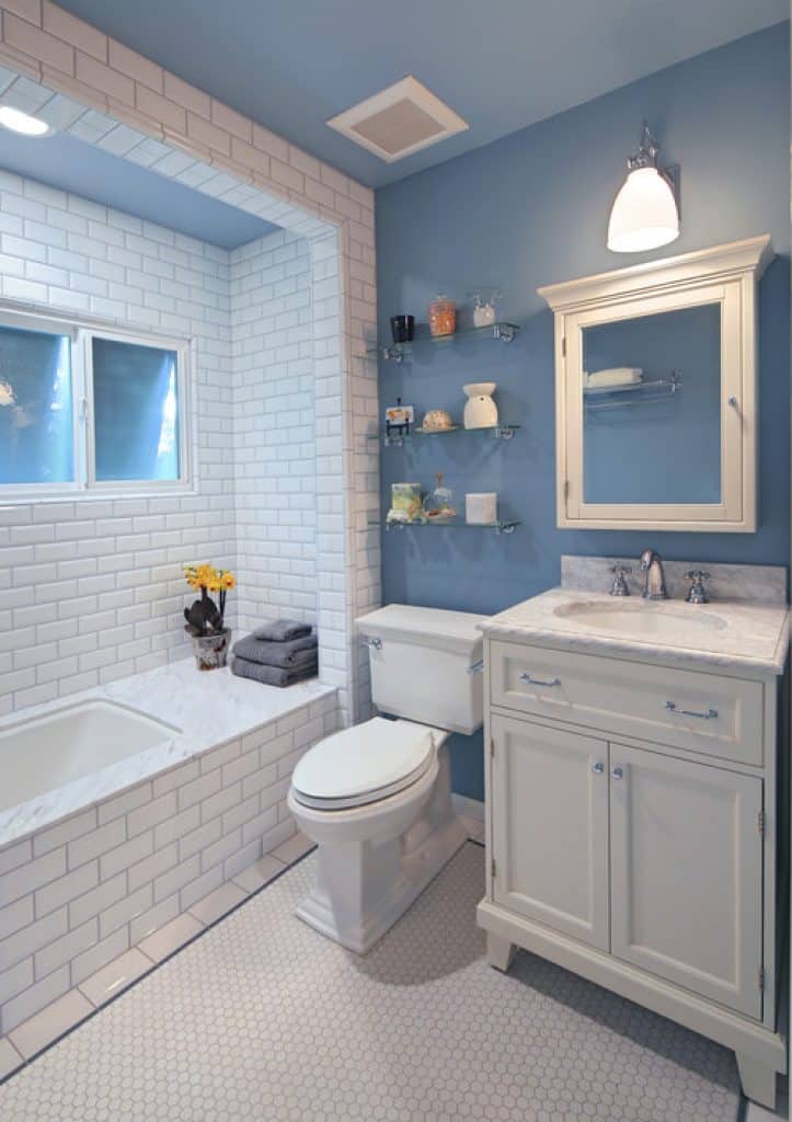 westholme bath lauren shadid architecture and interiors - 152 Small Bathroom Remodel Ideas & Pictures for 2022 - HandyMan.Guide - Small Bathroom