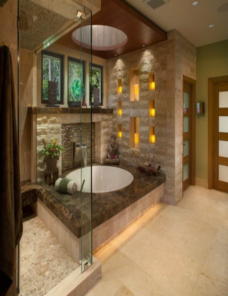 zen paradise james patrick walters - 152 Master Bathroom Ideas & Pictures to Transform Your Space - HandyMan.Guide - Master Bathroom Ideas