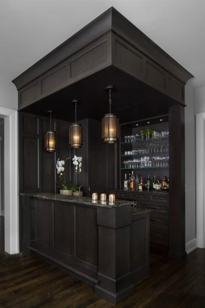 amw design suffield amw design studio - 152 Wet Bar Ideas for Inspiration to Transform Your Space - HandyMan.Guide - Wet Bar Ideas