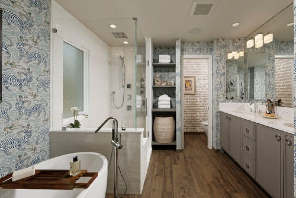 bohemian style spa bath in bethesda melissa broffman interior design - 152 Master Bathroom Ideas & Pictures to Transform Your Space - HandyMan.Guide - Master Bathroom Ideas