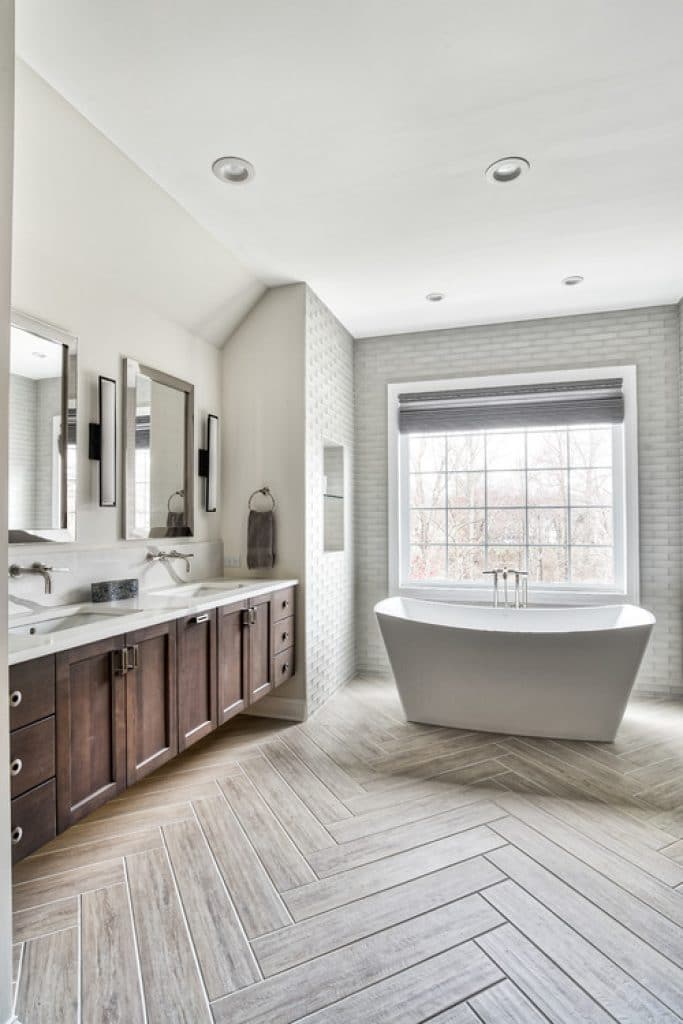 expansive ensuite with freestanding tub kraftmaster renovations - 152 Master Bathroom Ideas & Pictures to Transform Your Space - HandyMan.Guide - Master Bathroom Ideas