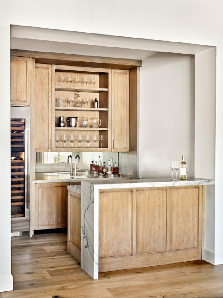 modern cottage lissa lee hickman - 152 Wet Bar Ideas for Inspiration to Transform Your Space - HandyMan.Guide - Wet Bar Ideas