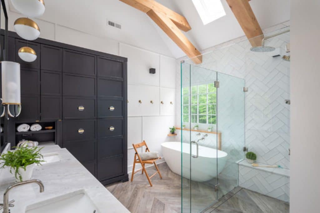 raleigh modern farm bath renovation clearcut construction inc - 152 Master Bathroom Ideas & Pictures to Transform Your Space - HandyMan.Guide - Master Bathroom Ideas