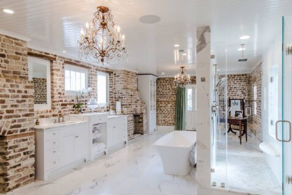 shower for two and dual fireplaces delicious kitchens and interiors llc - 152 Master Bathroom Ideas & Pictures to Transform Your Space - HandyMan.Guide - Master Bathroom Ideas