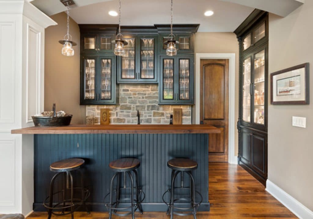 stonelake hensley custom building group - 152 Wet Bar Ideas for Inspiration to Transform Your Space - HandyMan.Guide - Wet Bar Ideas