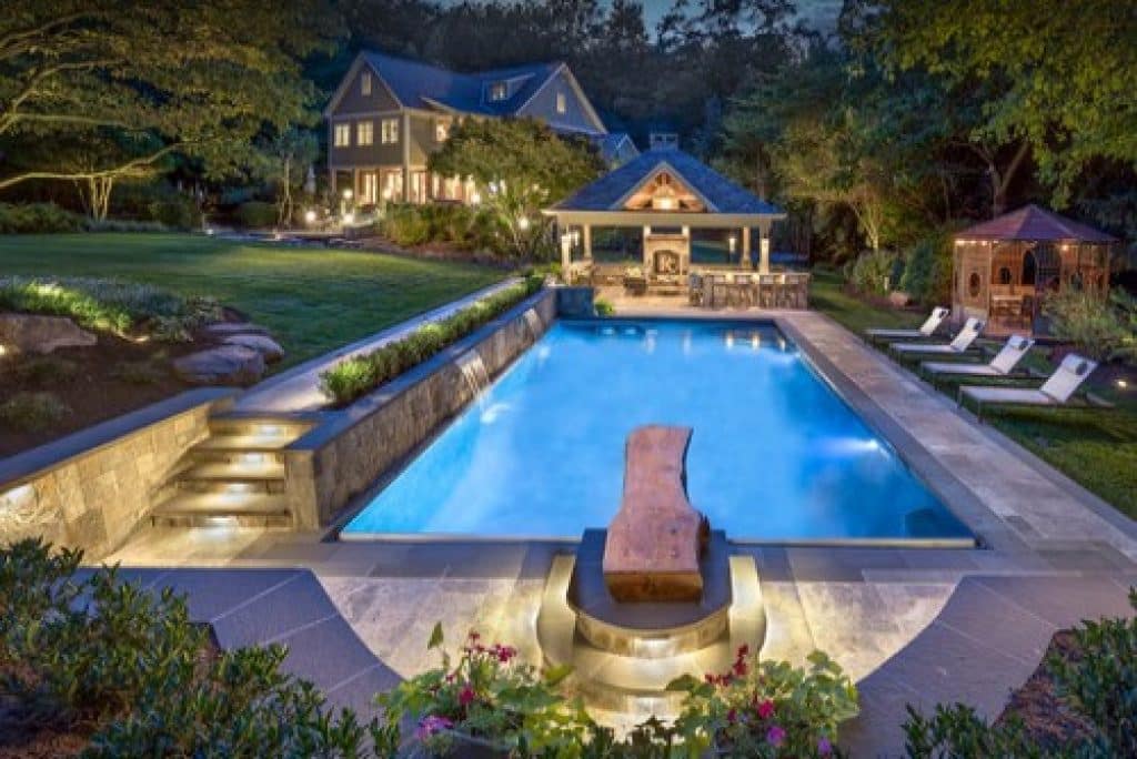 traditional style outdoor living space pristine acres - Pool Ideas: Construction, Design, Pool Area Landscaping, and More - HandyMan.Guide - Pool Ideas