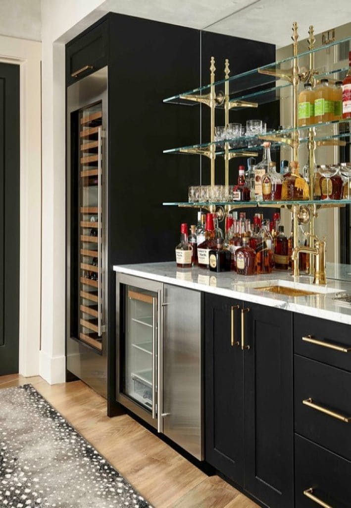 woody creek cabin structural associates - 152 Wet Bar Ideas for Inspiration to Transform Your Space - HandyMan.Guide - Wet Bar Ideas