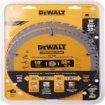 DEWALT DW3106P5-10 Inch saw blade